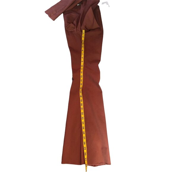 TINSELTOWN -WOMENS BROWN PULL ON FLARE CORDUROY PANTS - HI-RISE SIZE 3 - Picture 7 of 7